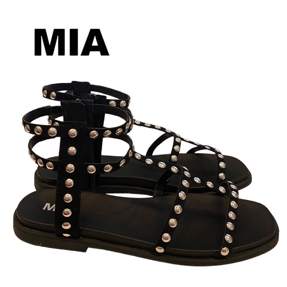 NEW Mia Women's Madisen Black Gladiator Sandals 7.5  8.5  9